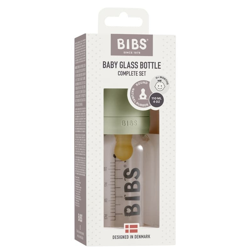 Bibs Glass Bottle Set 110ml - The Toy Station