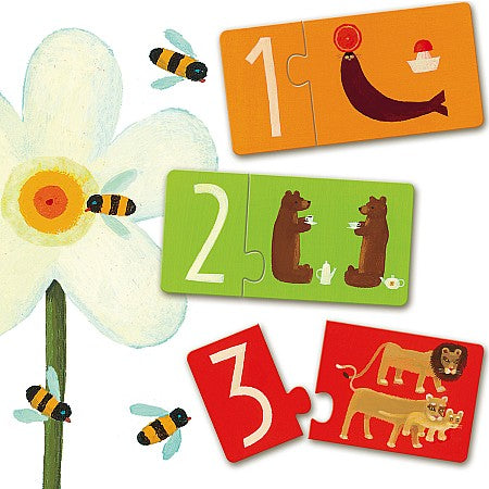 Djeco, Puzzle-Duo Numbers - The Toy Station