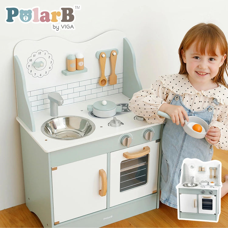 PolarB Green Kitchen with Accessories - The Toy Station