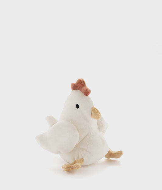 Henrietta the Hen Rattle - Cream - The Toy Station