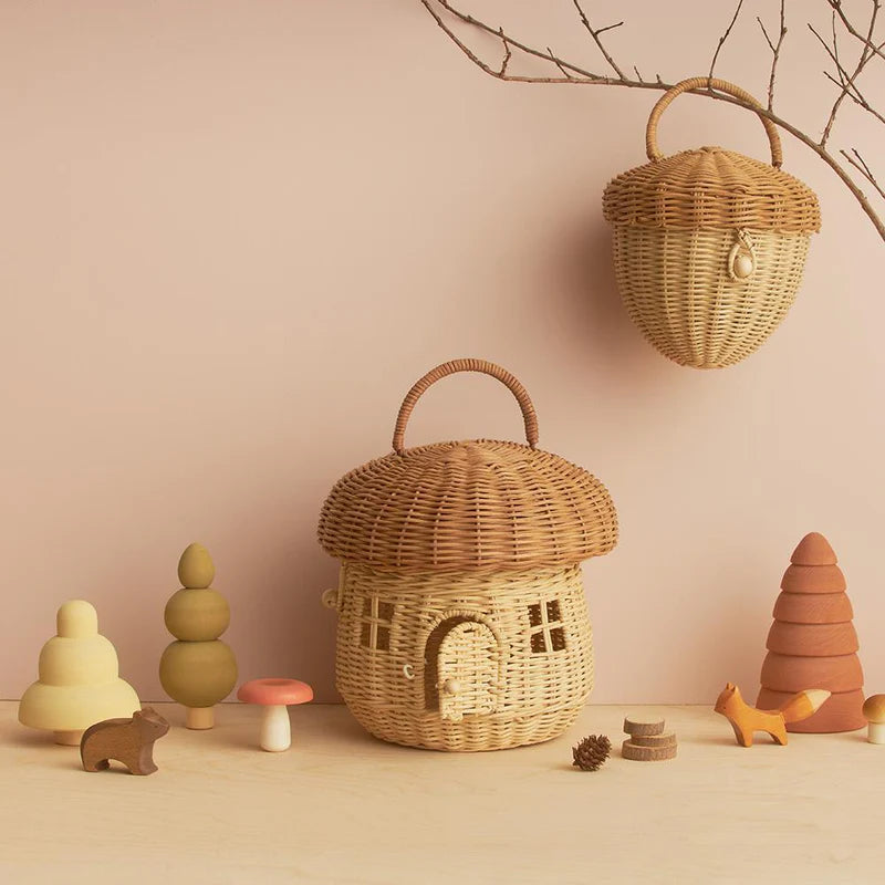 Olli Ella Mushroom Basket - The Toy Station