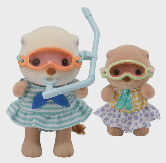Sylvanian Families Sea Otter Sisters - Splashy Snorkel Set - The Toy Station