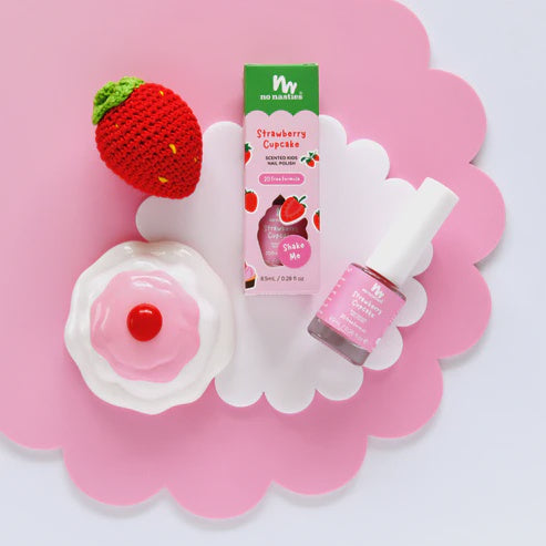 No Nasties Scented Nail Polish - Strawberry Cupcake