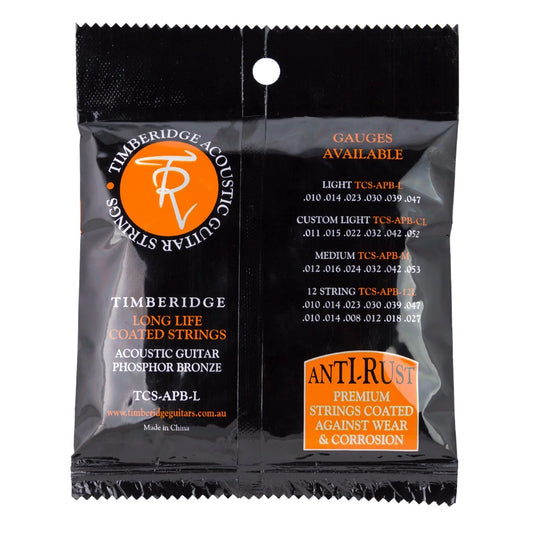 Timber Ridge Long Life Coated Acoustic Guitar Strings - The Toy Station