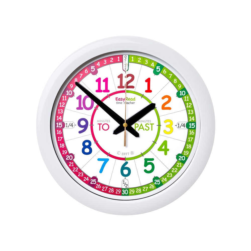 Easy Read Time Teacher Wall Clock - The Toy Station
