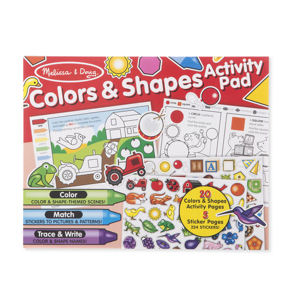 Melissa & Doug, Colours & Shapes Activity Pad