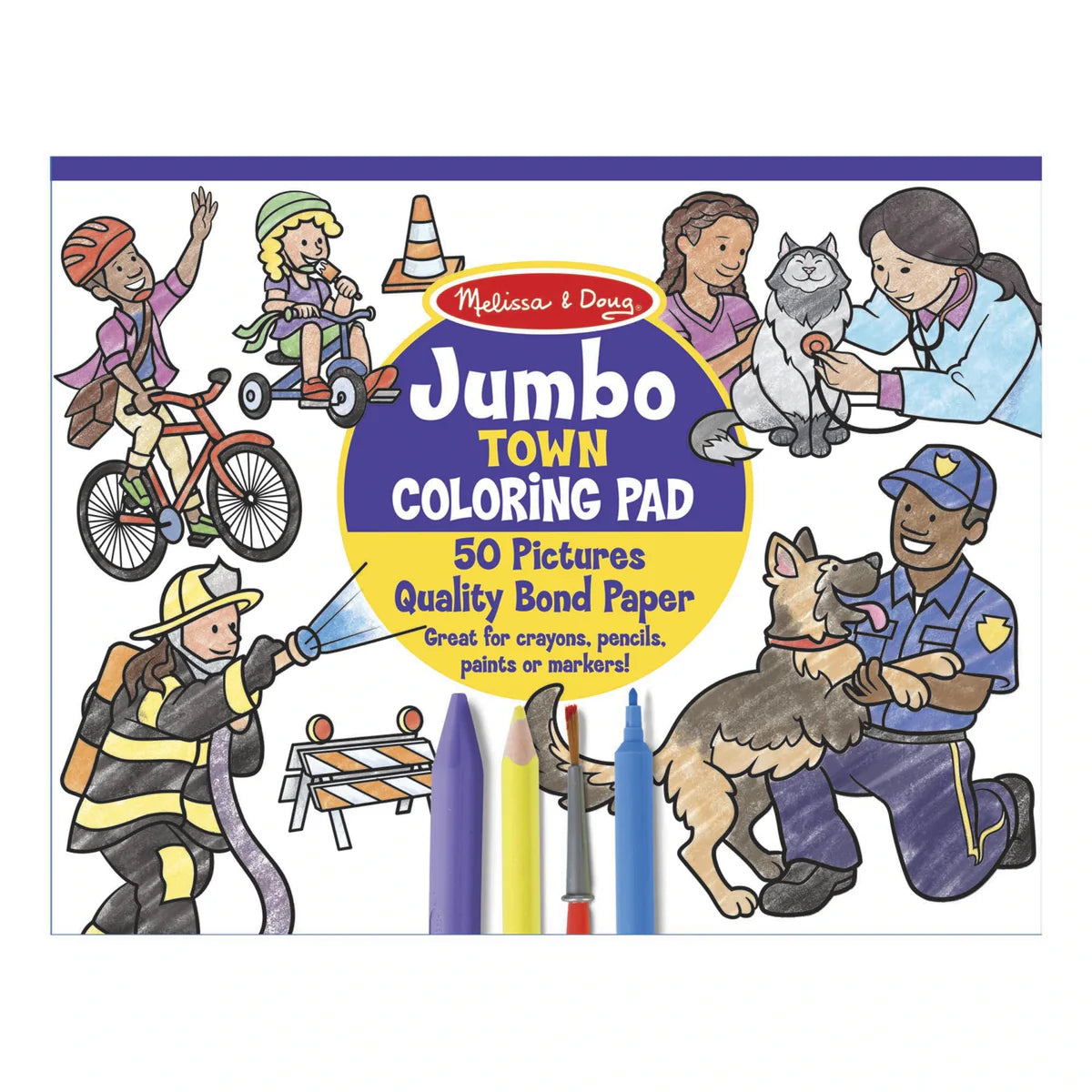 Melissa & Doug Jumbo Colouring Pad - The Toy Station