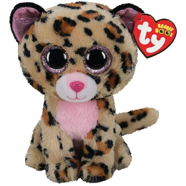 Beanie Boo Medium Livvie Leopard - The Toy Station