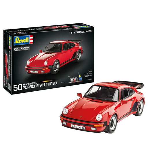 New Revell Gift Set PORSCHE 911 TURBO 50TH ANNIVERSARY REVELL GIFT SET PORSCHE 911 TURBO 50TH ANNIVERSARY