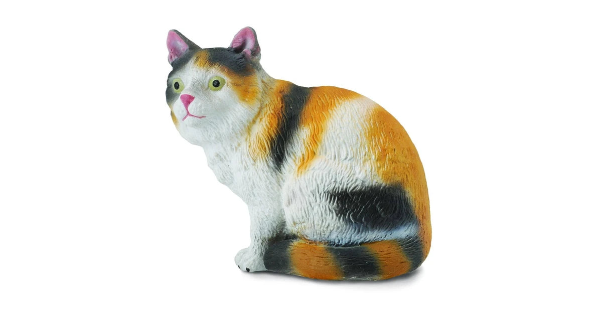3 Colour Sitting House Cat - The Toy Station