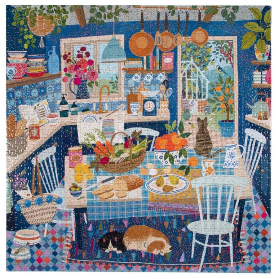 eeboo Blue Kitchen 1000 Piece Puzzle