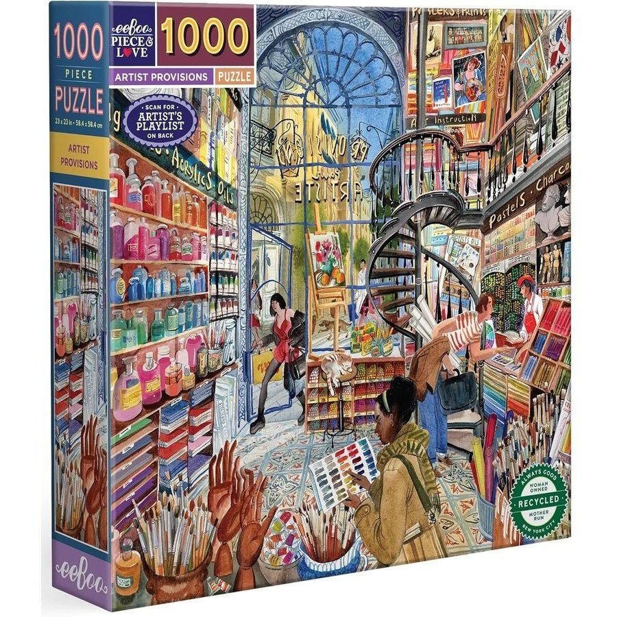 eeBoo - Artist's Provisions Puzzle 1000pc