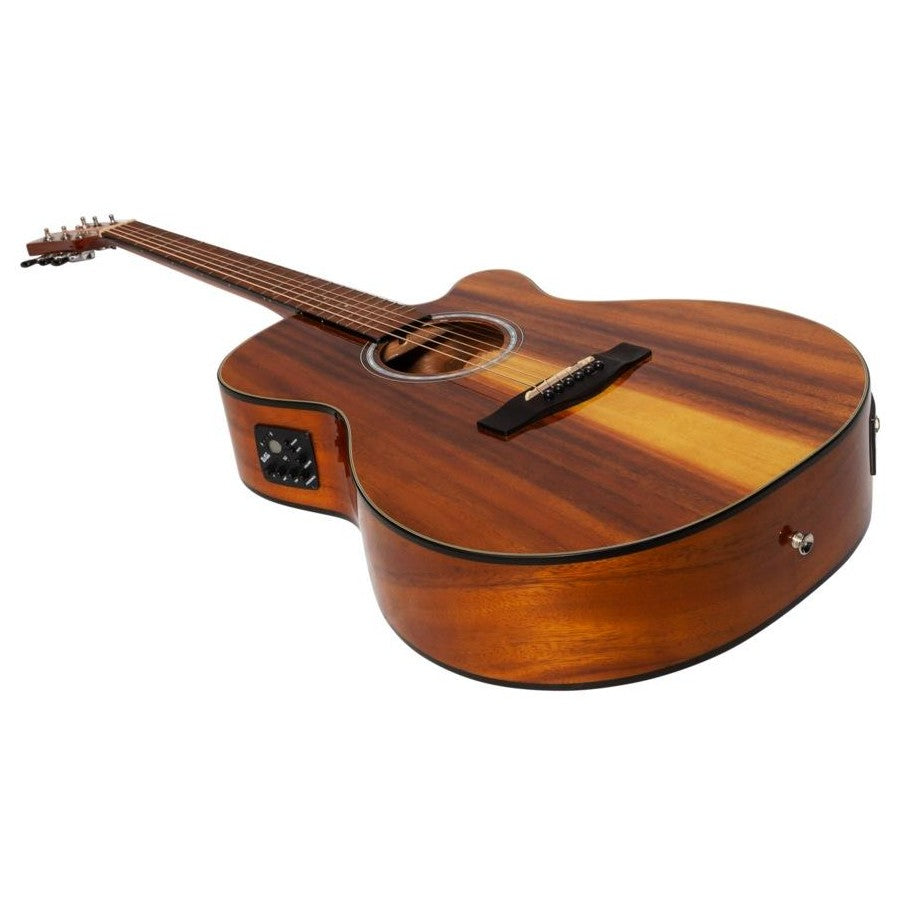 Martinez '51 Series' Folk Size Cutaway Acoustic-Electric Guitar Koa (Gloss)