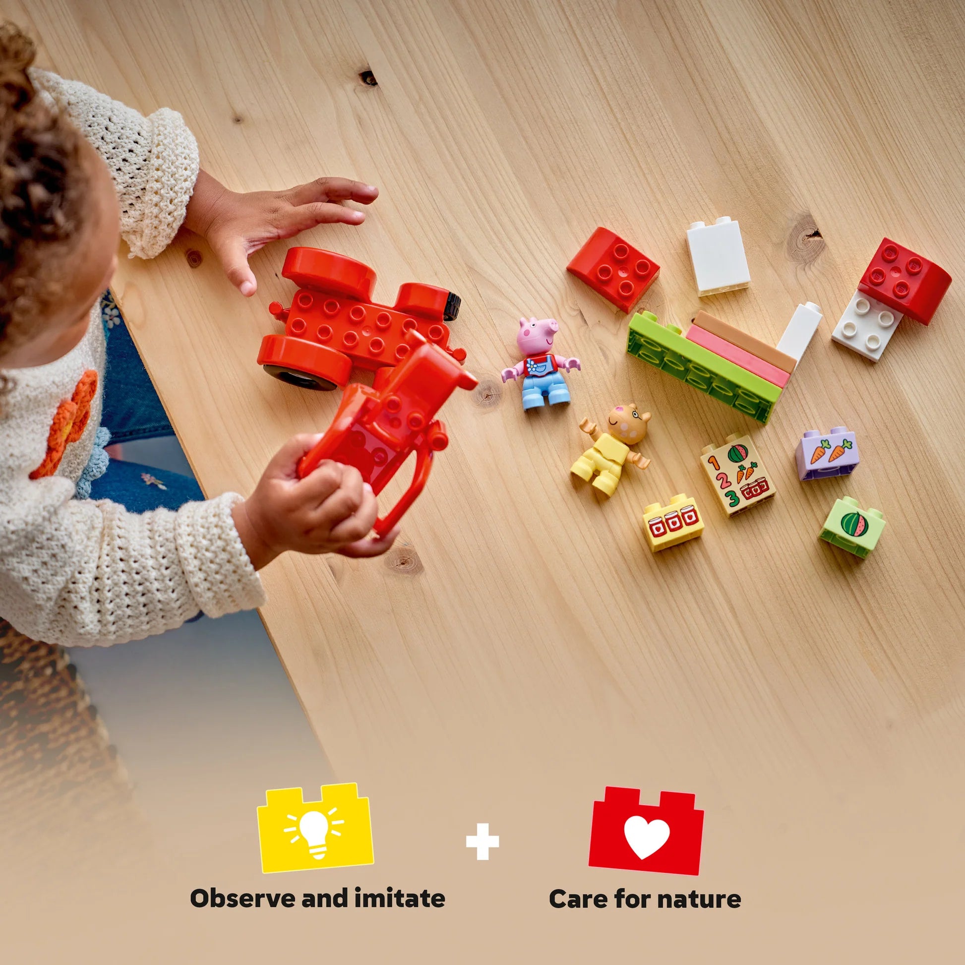 Lego Duplo 10468 Peppa Pig Tractor and Market