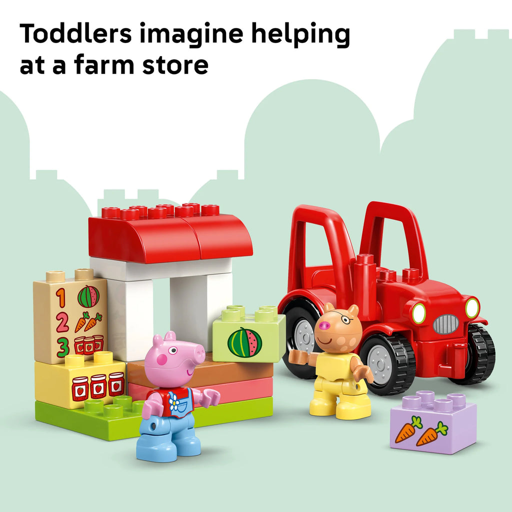 Lego Duplo 10468 Peppa Pig Tractor and Market