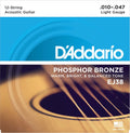 D'Addario Light 12-String Acoustic Guitar Strings