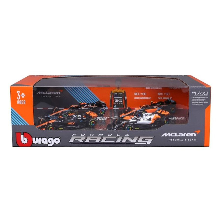 Bburago – F1 McLaren Gift Set 1:43 – Norris #4 – 4pcs