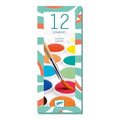 Djeco 12 Colour Cakes Paint - The Toy Station