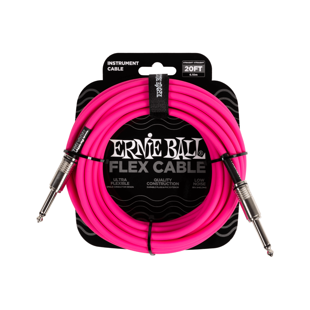 Ernie Ball 10 FT Flex Straight/ Straight Instrument Cable