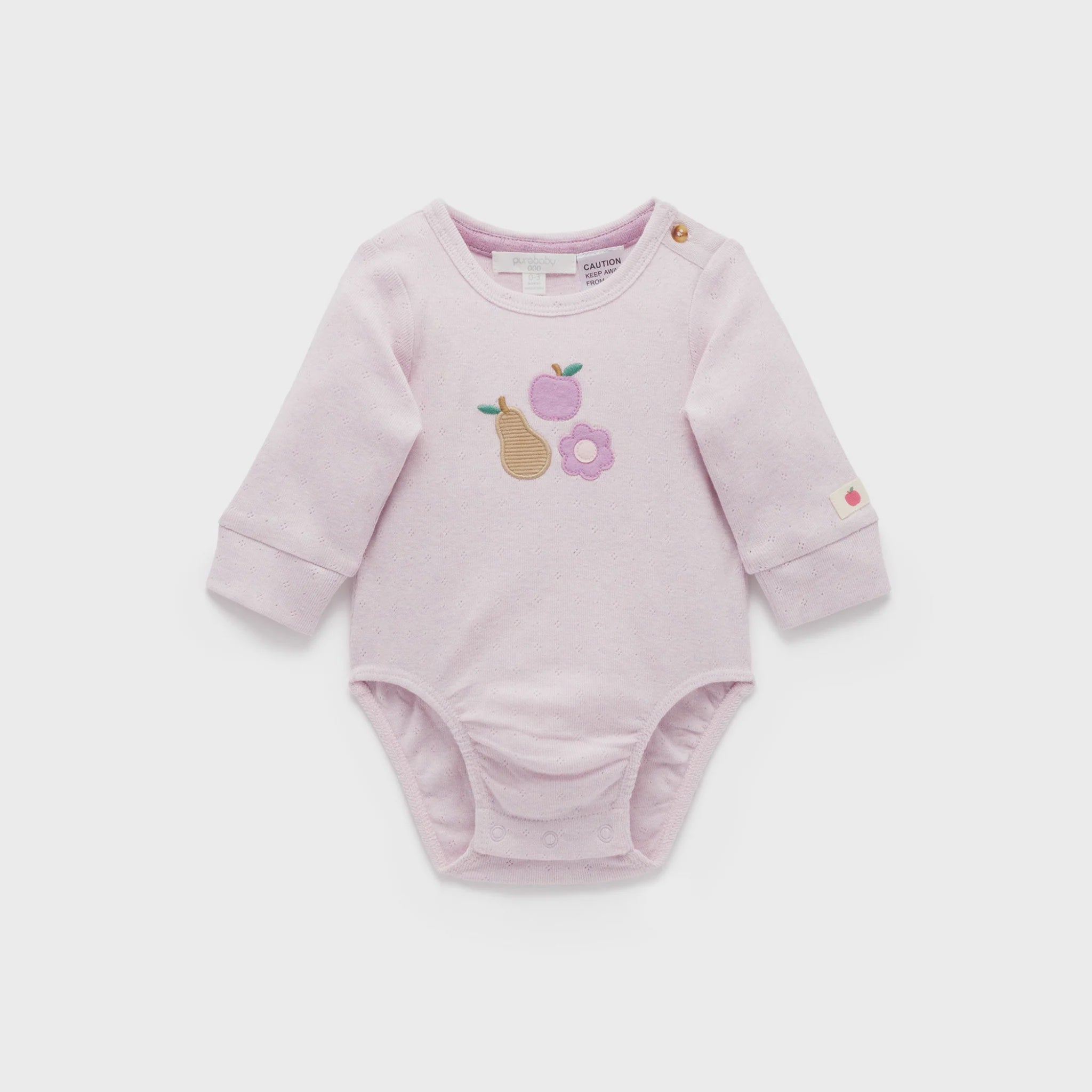Applique Bodysuit - Primrose Melange - The Toy Station