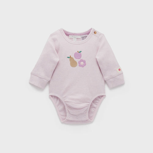 Applique Bodysuit - Primrose Melange - The Toy Station