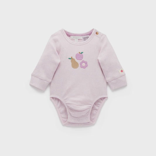 Applique Bodysuit - Primrose Melange - The Toy Station