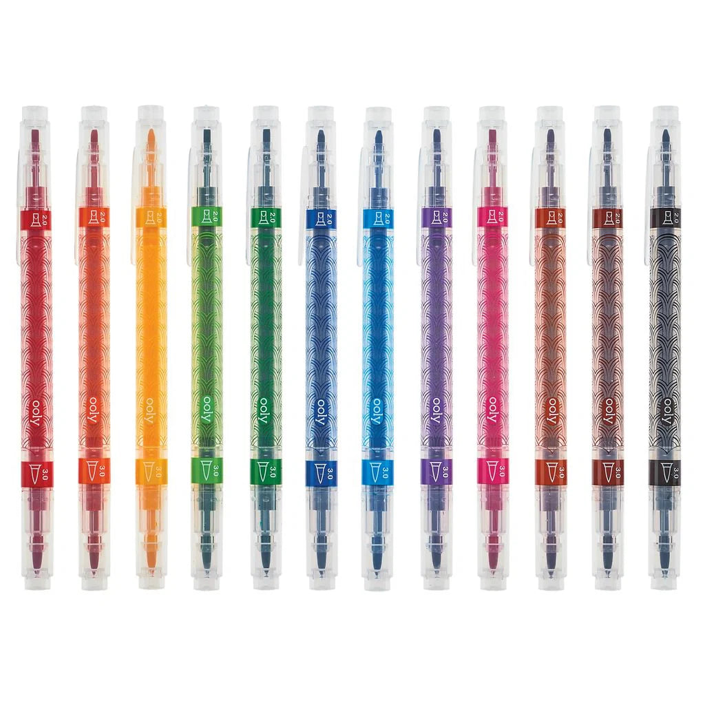 Ooly - Calligraphy Duo Markers Set of 12