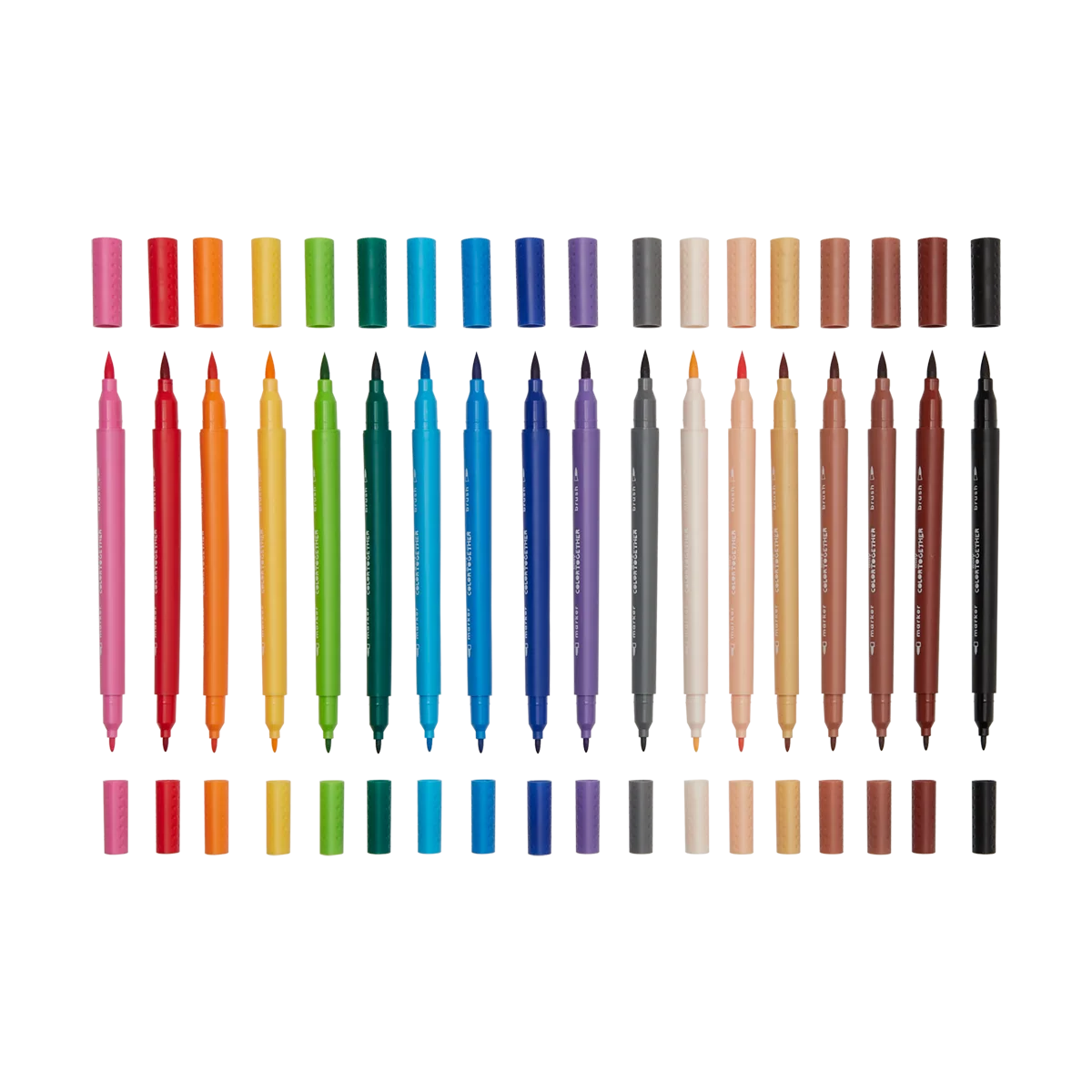 Colour Together Double-Ended Markers - Brush & Fine Tip - Set of 18