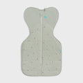 Love To Dream Quilted Stretch Cotton Swaddle Up 2.5 Tog Bees Olive