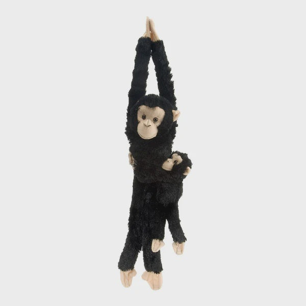 Hanging Chimpanzee With Baby 20" - The Toy Station
