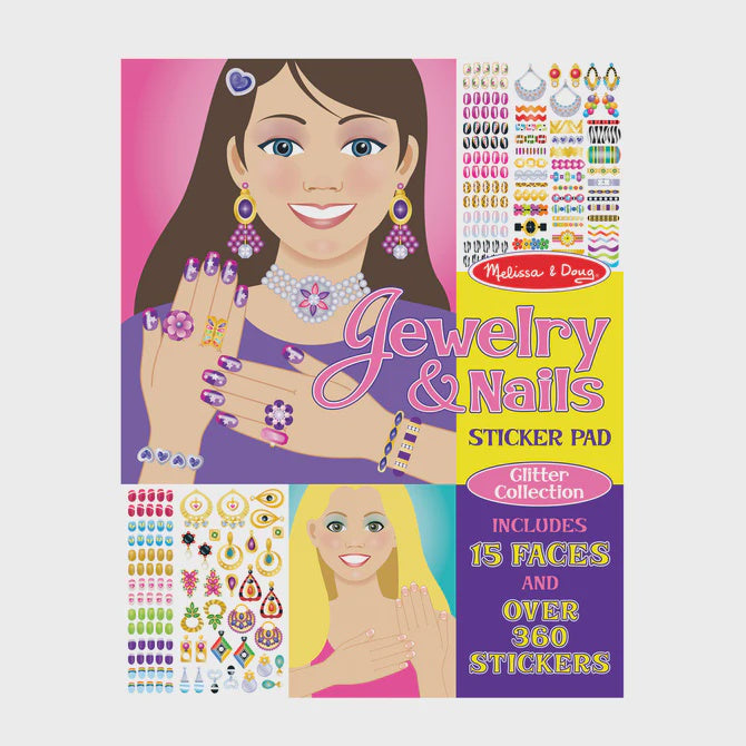 Melissa & Doug Sticker Pad - Jewelry and Nails