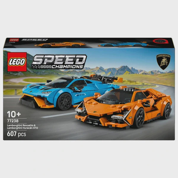 Lego Speed Champions 77238 Lamborghini Revuelto & Huracan STO - The Toy Station