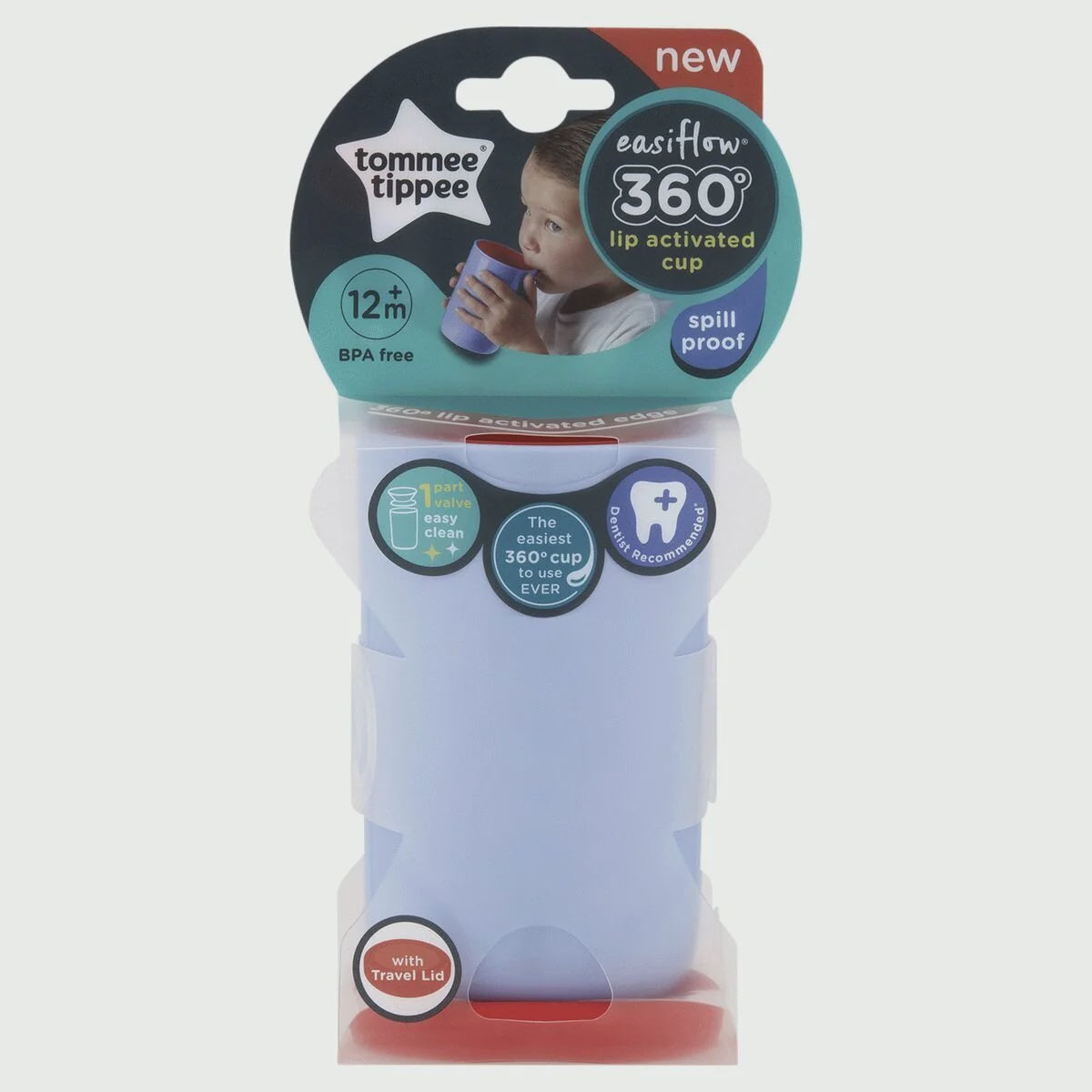 Tommee Tippee 360 Cup - Purple 250ml - The Toy Station