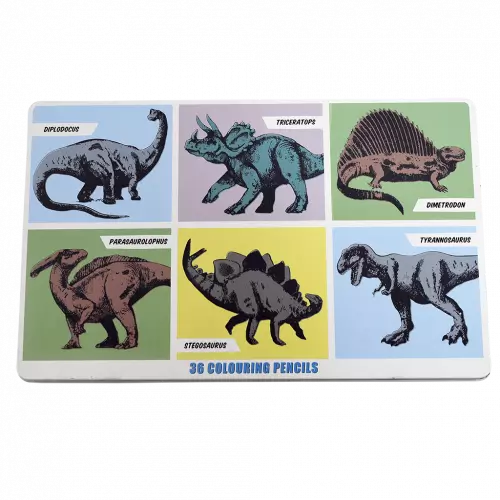 Prehistoric Land  Colouring Pencils 36pc - The Toy Station