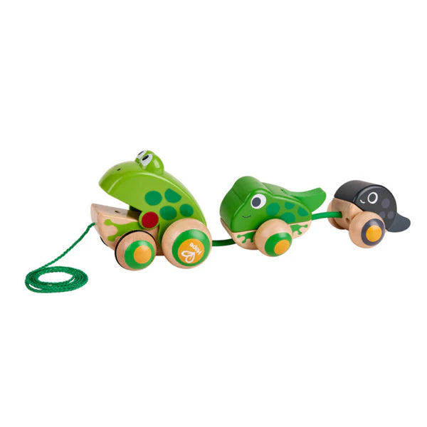 Hape Pull-Along Frog Family - The Toy Station