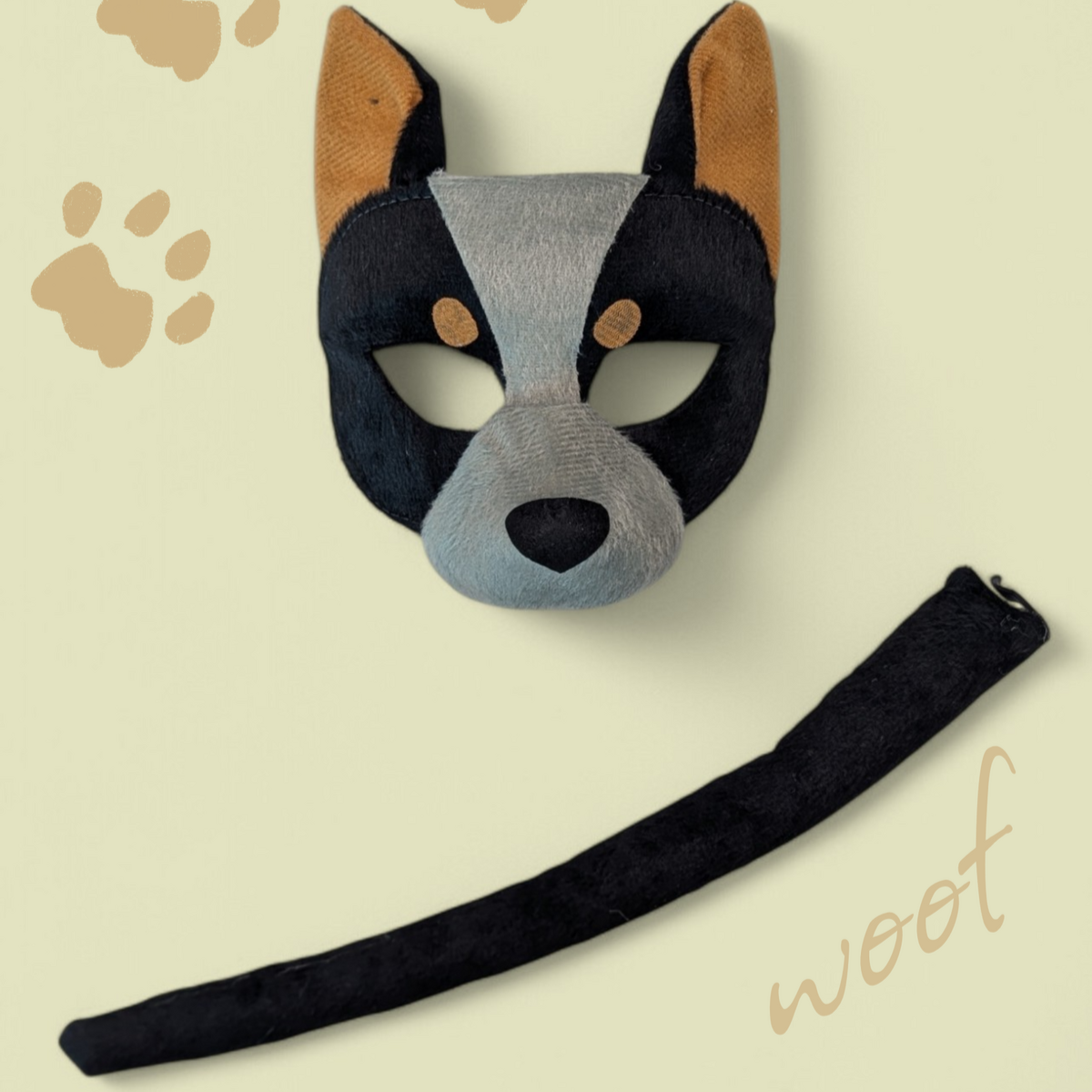 AUSSIE DOG - Animal Mask & Tail - The Toy Station