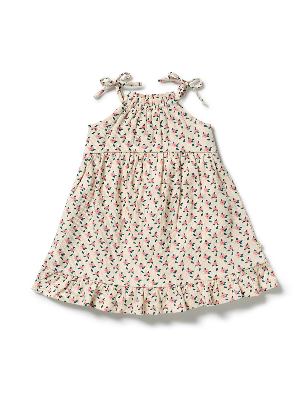 Little Blossom Organic Crinkle Ruffle Dress