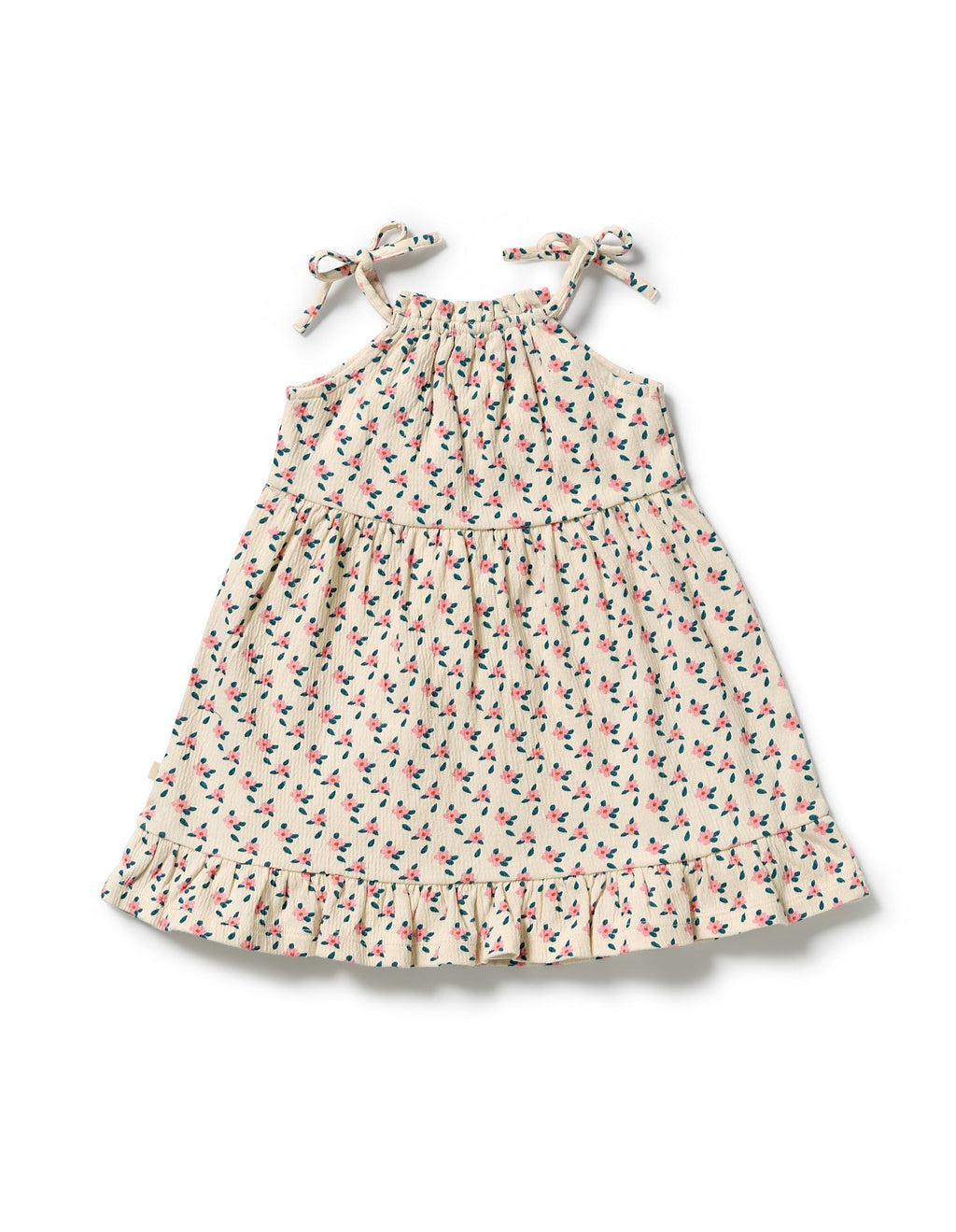 Little Blossom Organic Crinkle Ruffle Dress
