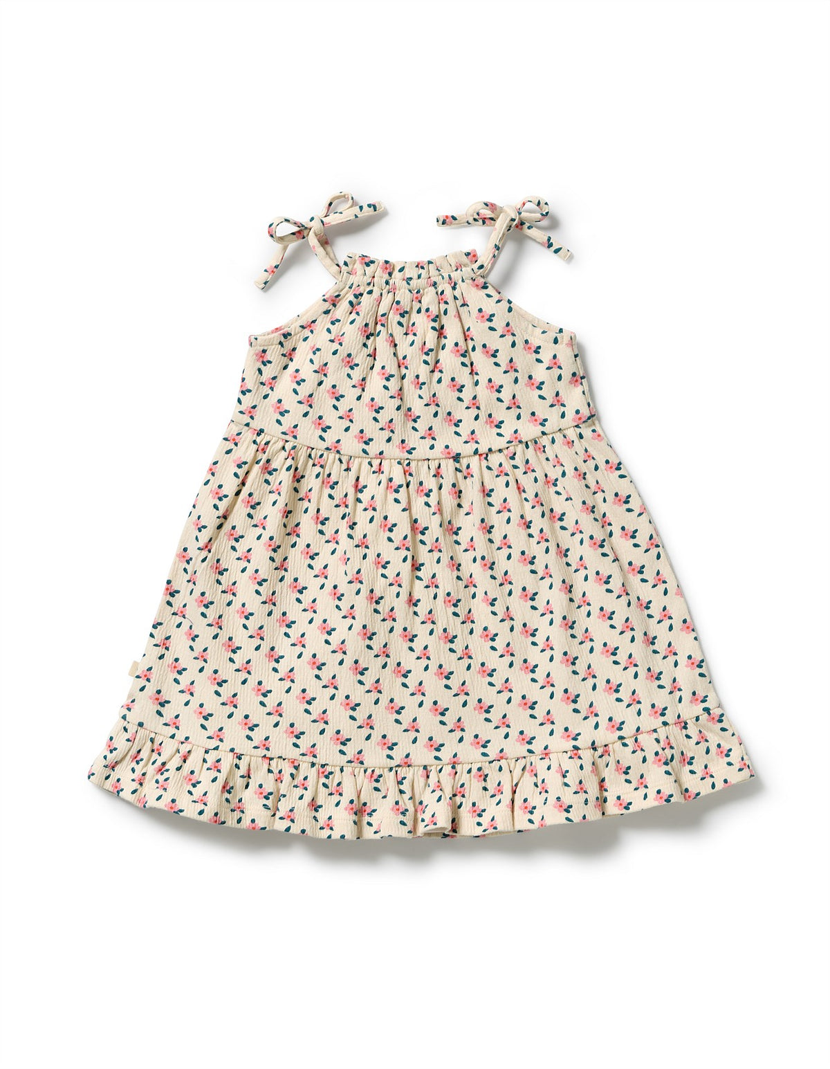 Little Blossom Organic Crinkle Ruffle Dress