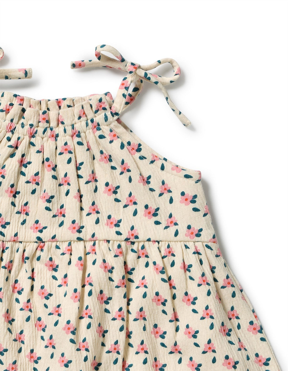 Little Blossom Organic Crinkle Ruffle Dress