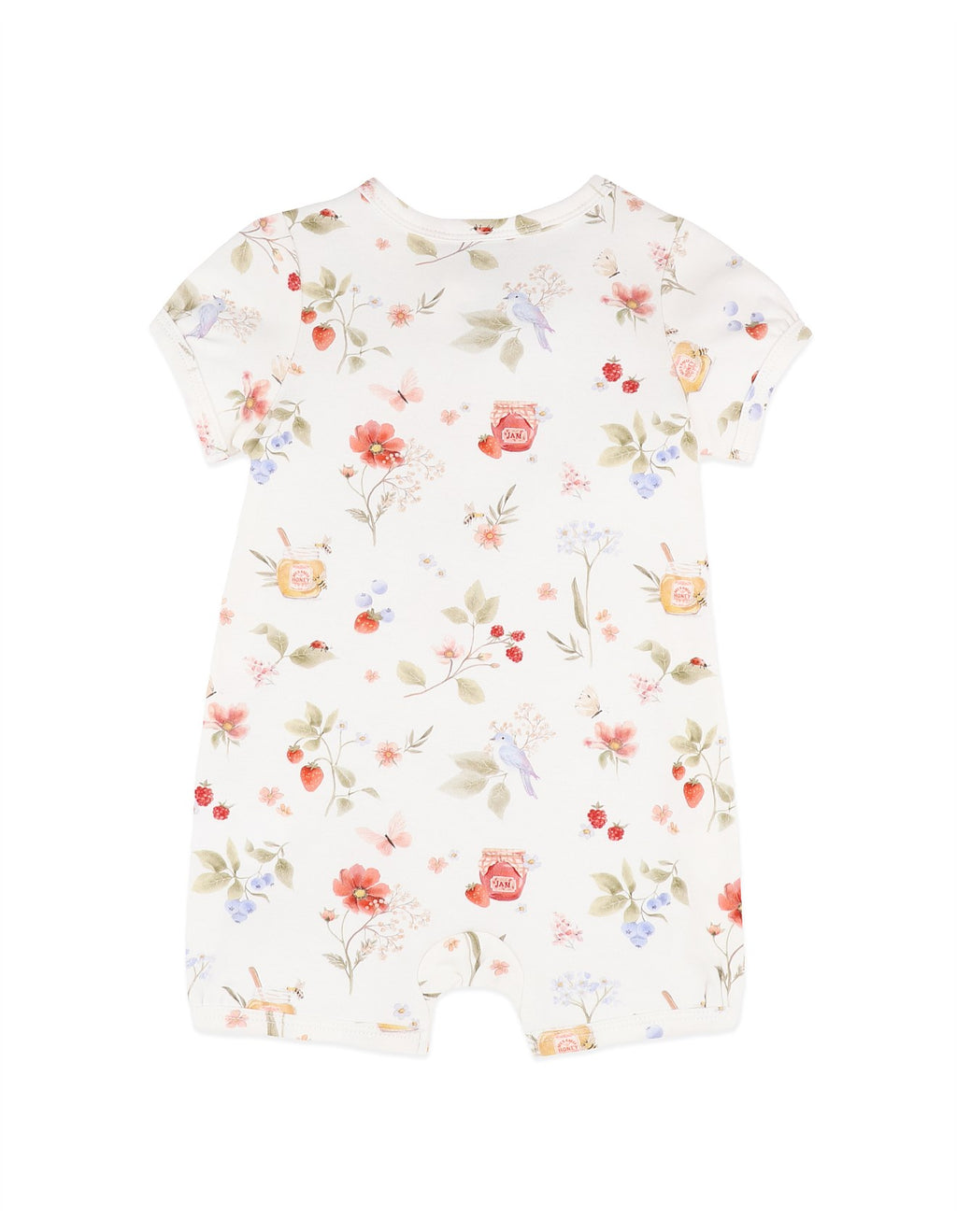 POPPY ORGANIC SS ZIP ROMPER