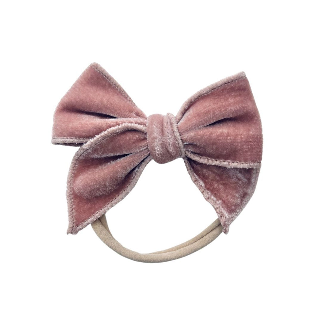 Mini&Me Velvet Bow Headband - The Toy Station