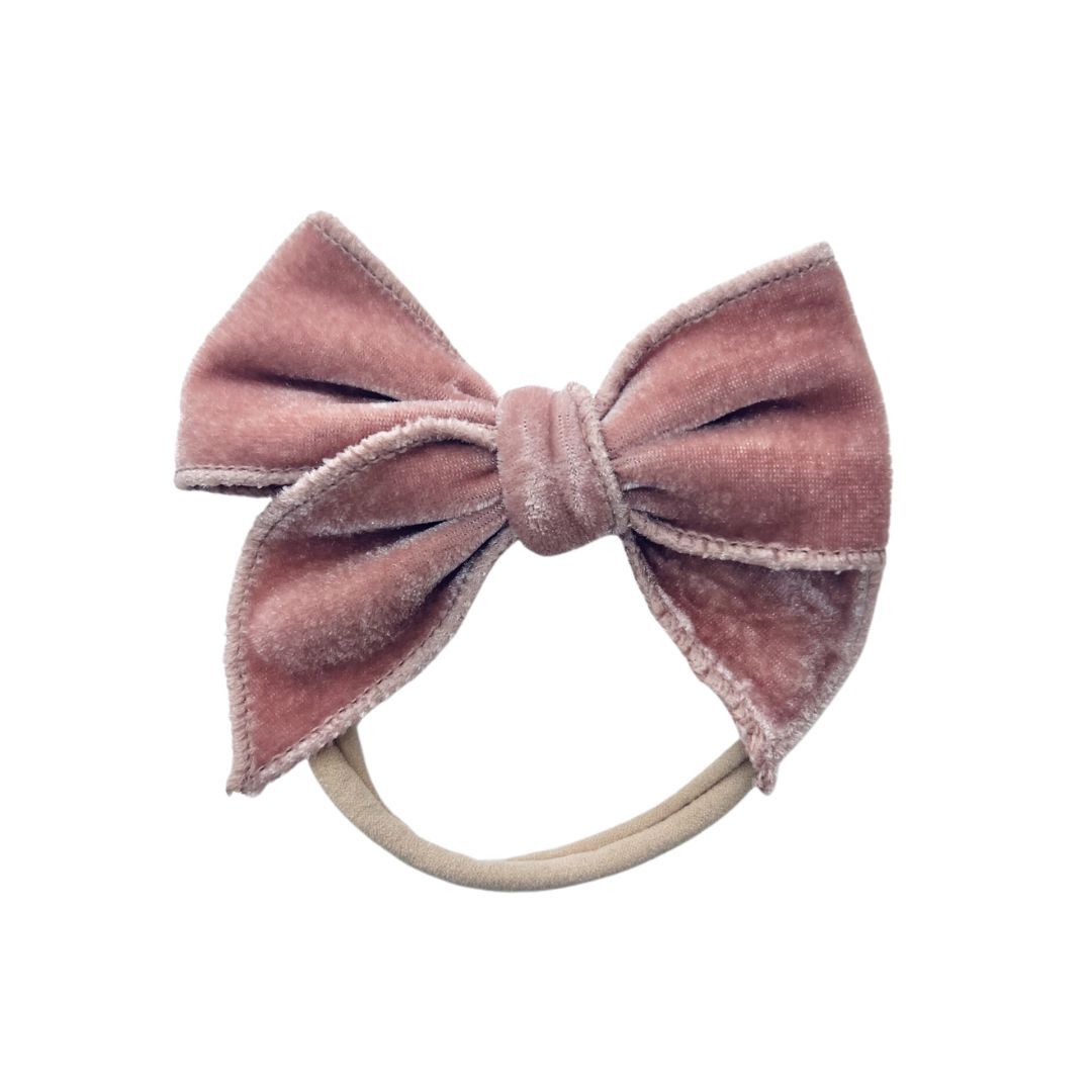 Mini&Me Velvet Bow Headband - The Toy Station