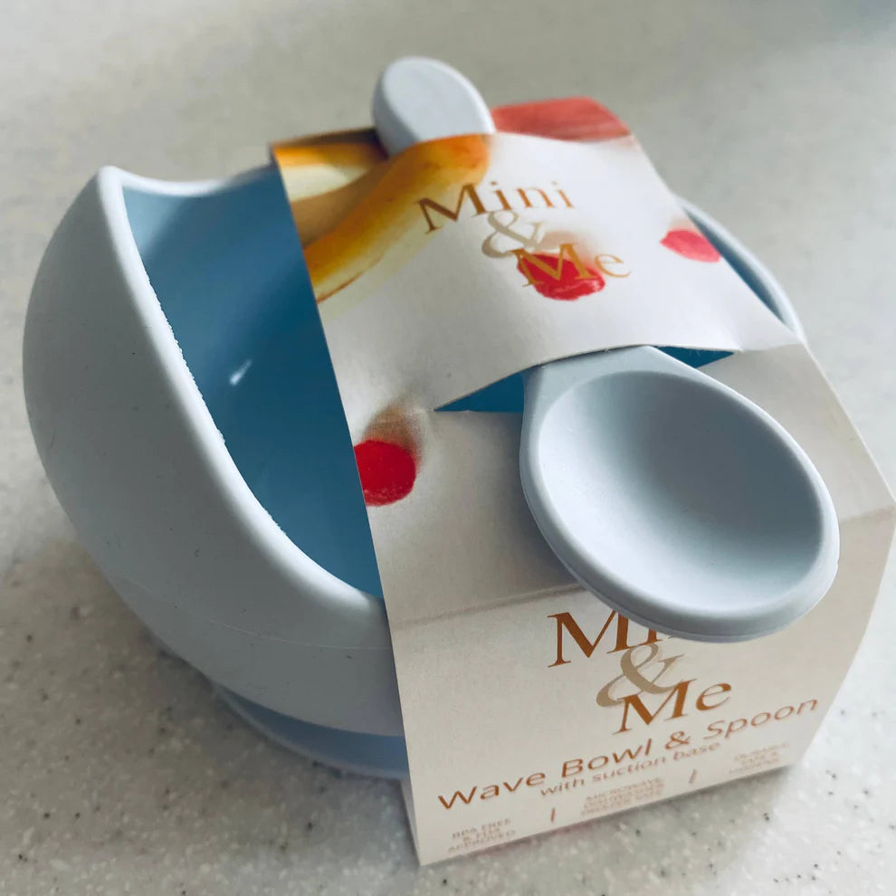 Mini & Me Wave Bowl & Spoon - The Toy Station