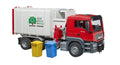 Side Loading Garbage Truck (Red) - The Toy Station