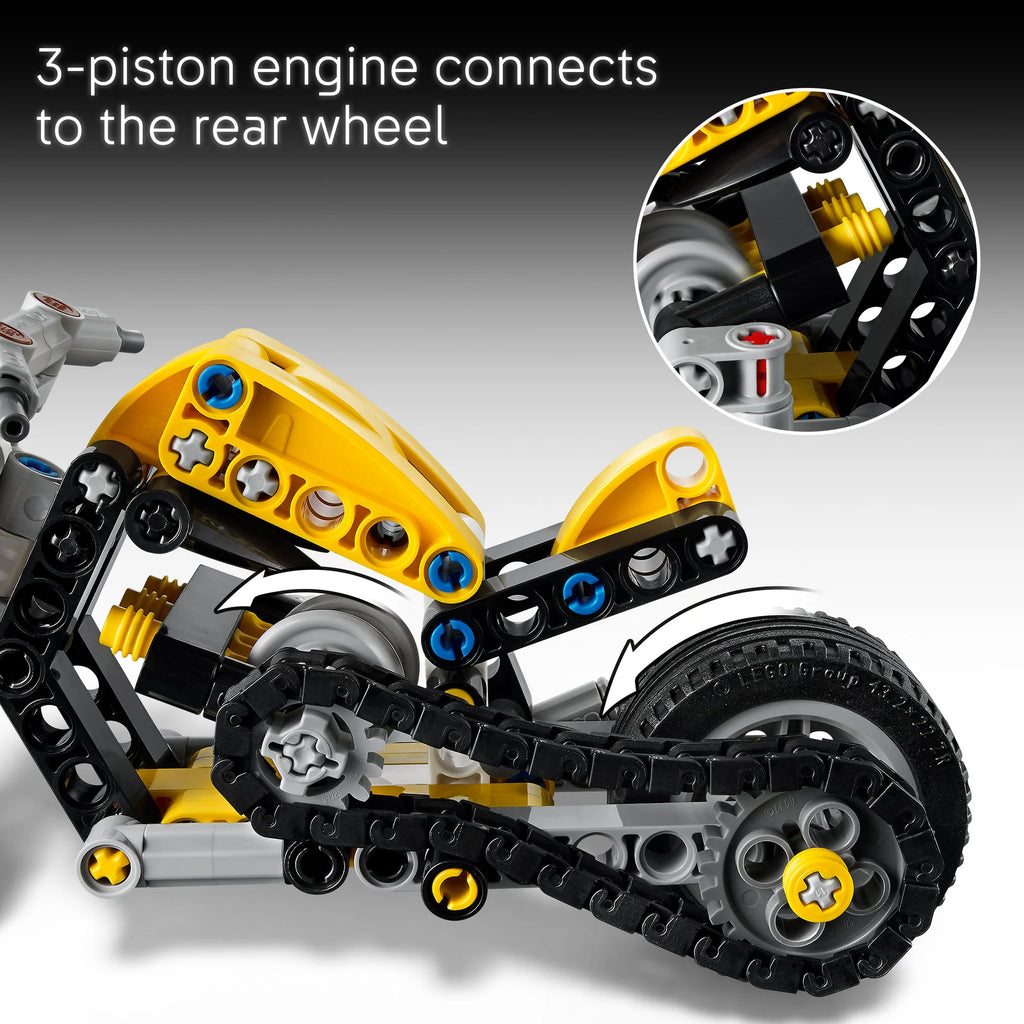 Lego 42225 Yellow Motorbike