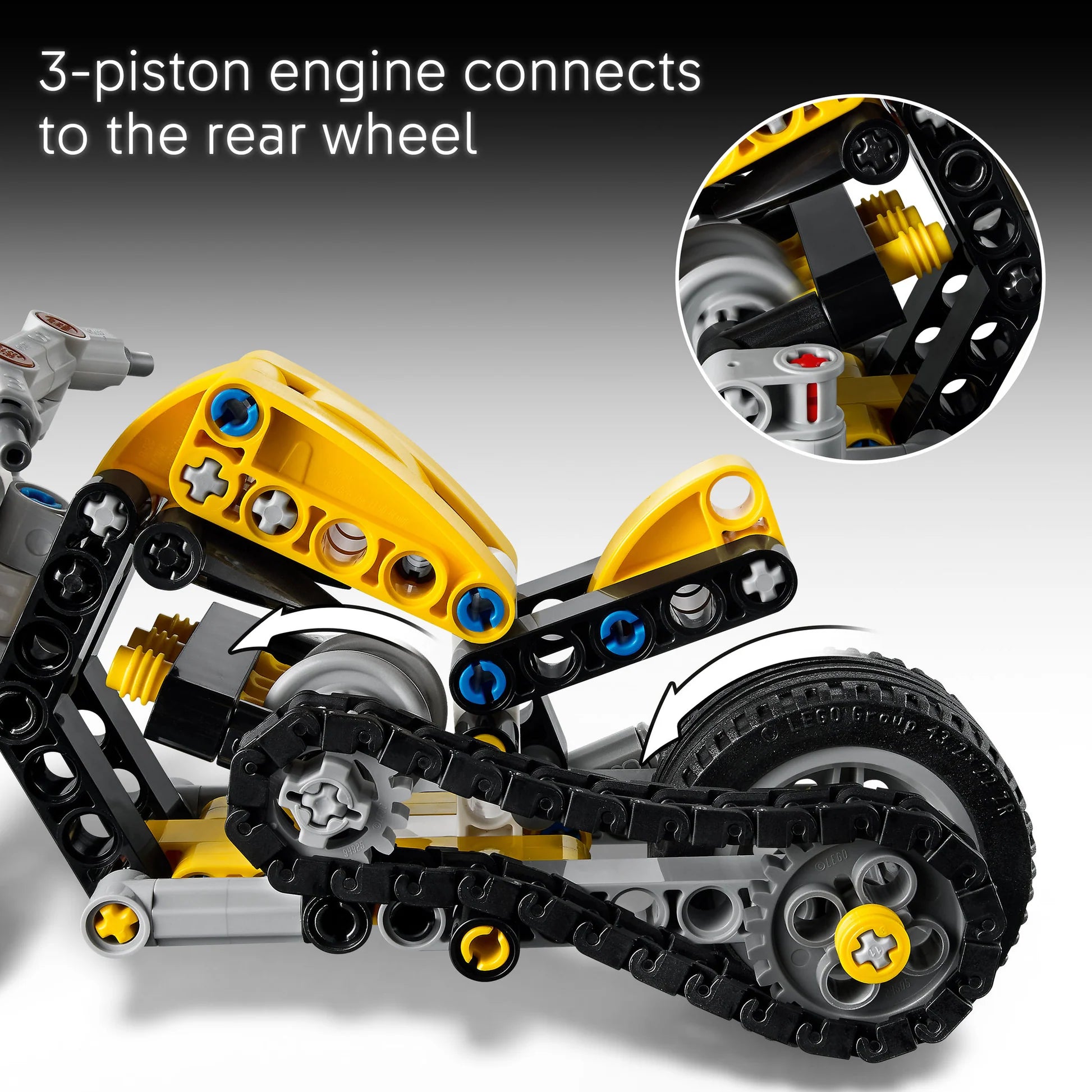 Lego 42225 Yellow Motorbike