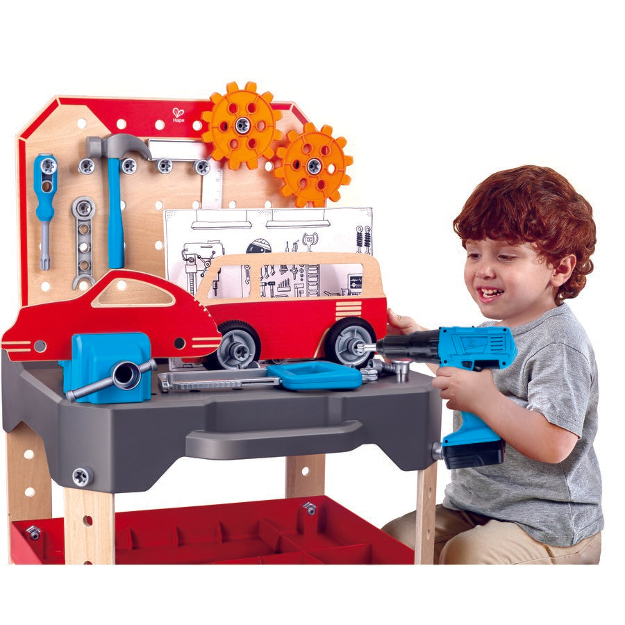 Hape Vehicle Service & Repair Bench - The Toy Station