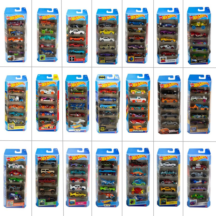 Hot Wheels 5 Car Pack Assorted - The Toy Station