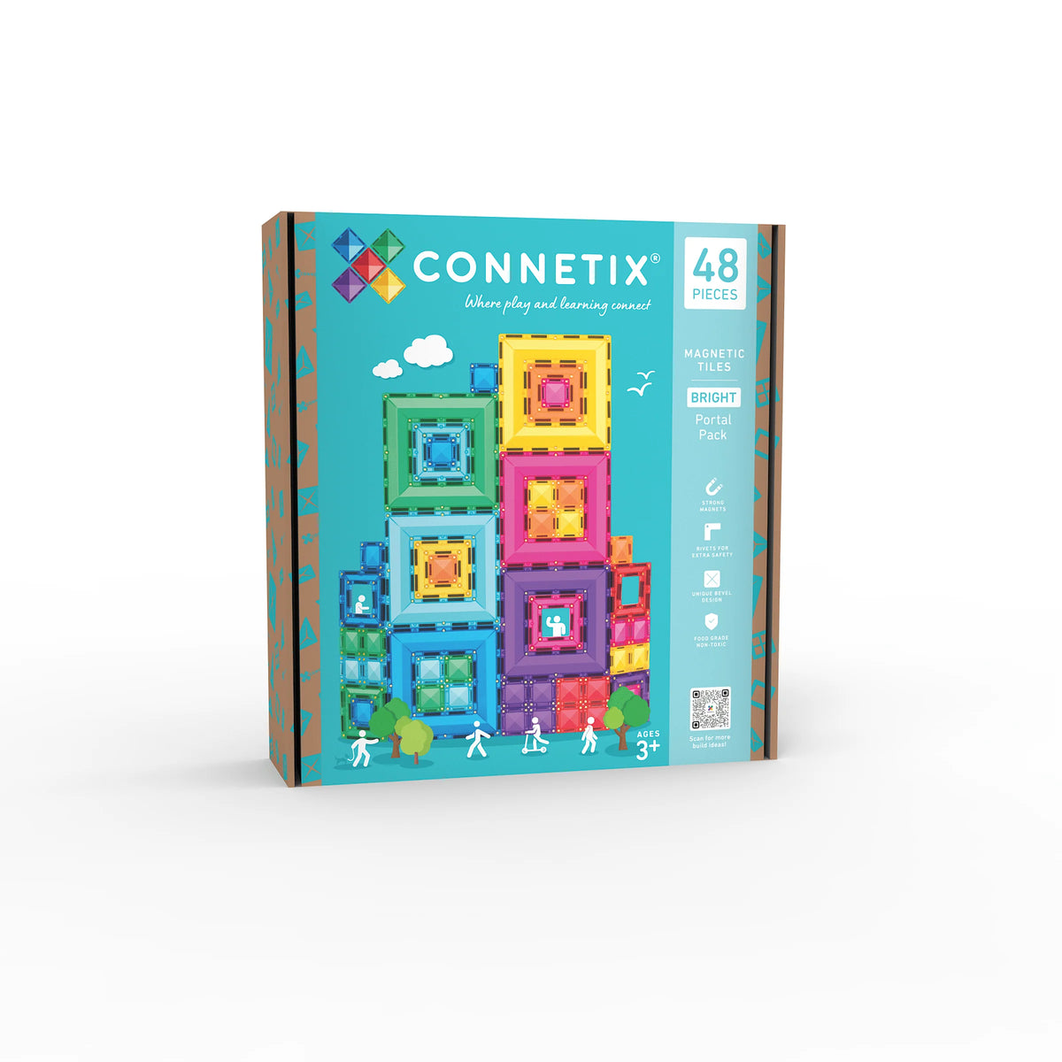 Connetix Bright Portal Pack 48 Piece